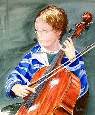 Jake, original watercolour painting by Robin Storey