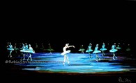 Swan Lake, original watercolour painting by Robin Storey