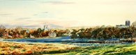 Frosty Beverley Westwood Skyline, original watercolour painting by Robin Storey