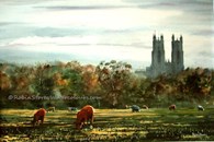 Early Morning Beverley Westwood, original watercolour painting by Robin Storey