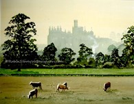 Evening Light at Burton Constable Hall, original watercolour painting by Robin Storey