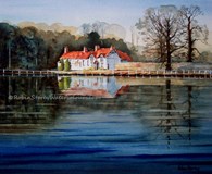 Bishop Burton, original watercolour painting by Robin Storey