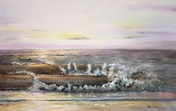 Seascape 1, original watercolour painting by Robin Storey
