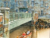 The Bridge, original watercolour painting by Robin Storey