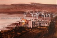 Robin Hoods Bay Evening, original watercolour painting by Robin Storey