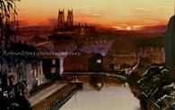Beverley Beck at sunset, original watercolour painting by Robin Storey