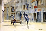 Burton's Corner, original watercolour painting by Robin Storey