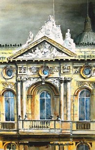 Maritime Dock Museum, original watercolour painting by Robin Storey