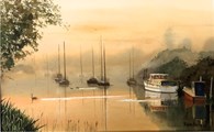 Misty Beverley Beck, original watercolour painting by Robin Storey
