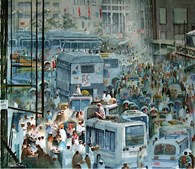 Dhaka (1), original watercolour painting by Robin Storey