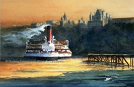 Tattershall Castle, original watercolour painting by Robin Storey