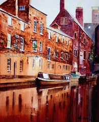 Birmingham Canal, original watercolour painting by Robin Storey
