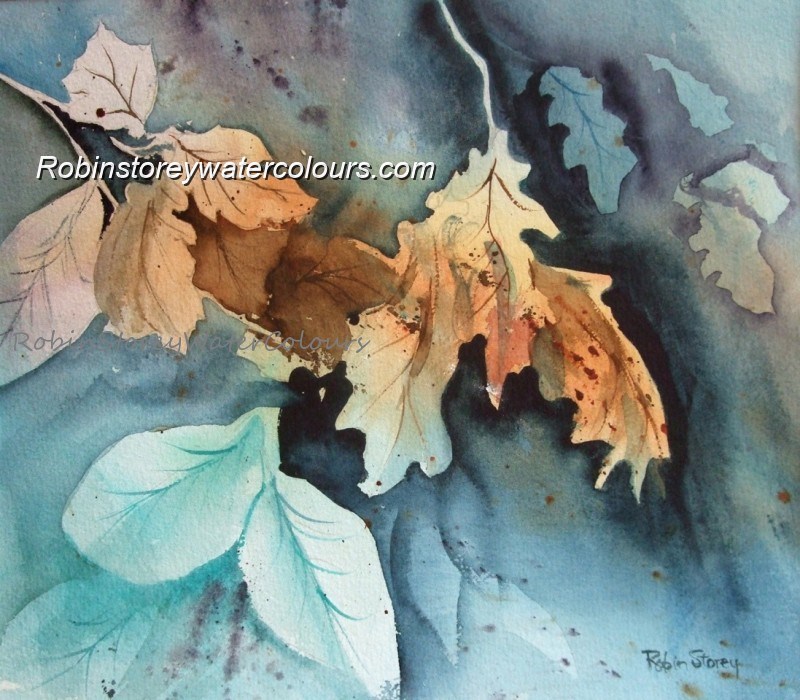 Leaf Study ,original watercolour by Robin Storey Leaf Study ,original watercolour by Robin Storey