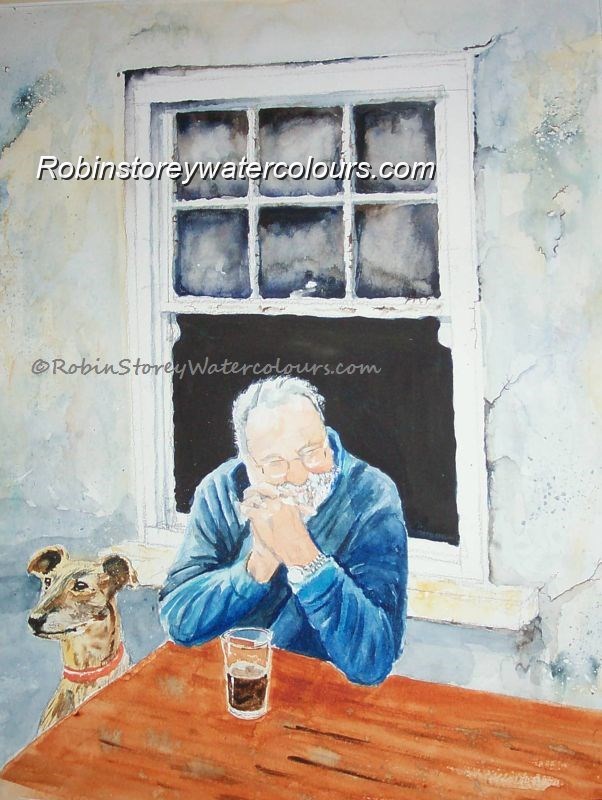 Geoffrey ,original watercolour by Robin Storey Geoffrey ,original watercolour by Robin Storey