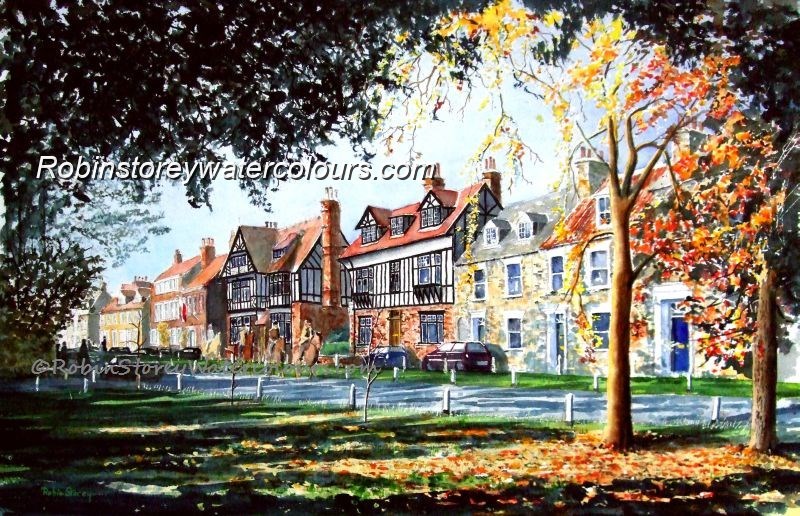 Autumn North Bar ,original watercolour by Robin Storey Autumn North Bar ,original watercolour by Robin Storey