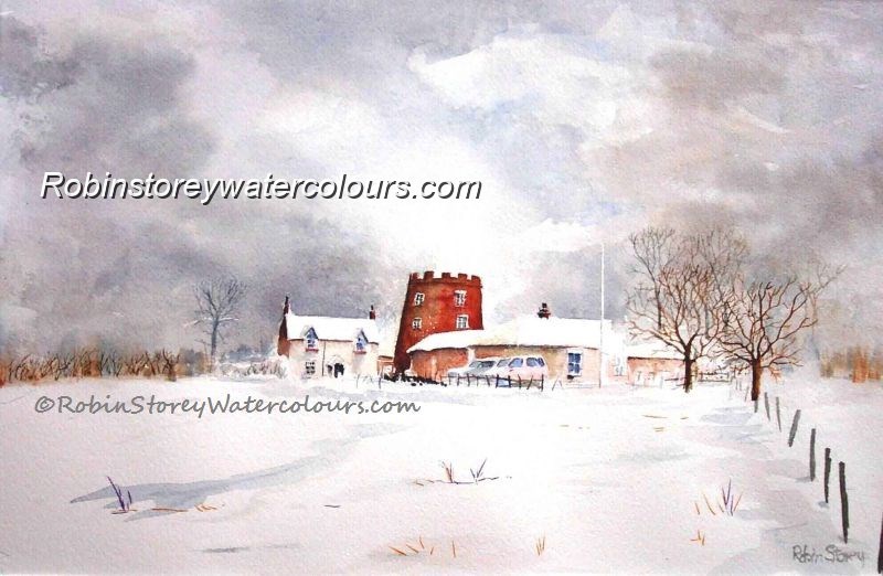 Beverley Golf Club ,original watercolour by Robin Storey Beverley Golf Club ,original watercolour by Robin Storey
