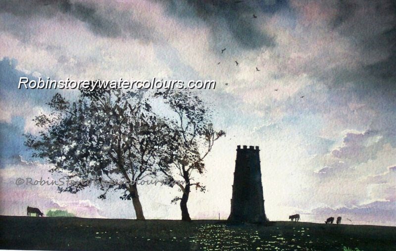 Black Mill Morning ,original watercolour by Robin Storey Black Mill Morning ,original watercolour by Robin Storey