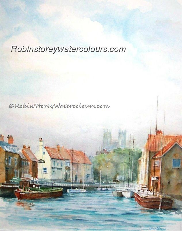 Beverley Beck Morning ,original watercolour by Robin Storey Beverley Beck Morning ,original watercolour by Robin Storey