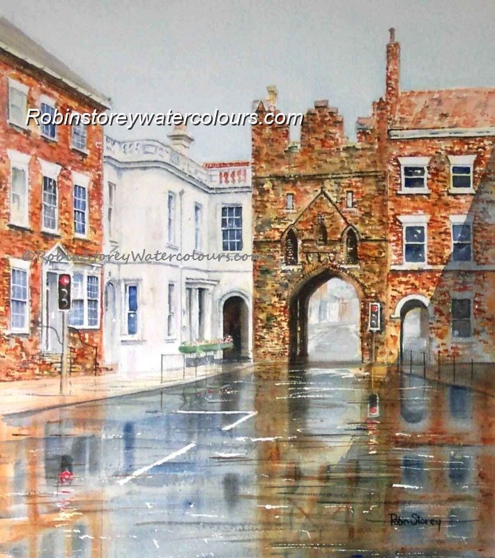 North Bar Within ,original watercolour by Robin Storey North Bar Within ,original watercolour by Robin Storey