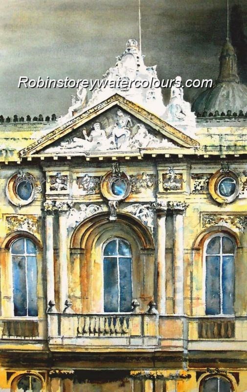 Maritime Dock Museum ,original watercolour by Robin Storey Maritime Dock Museum ,original watercolour by Robin Storey
