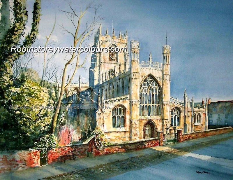 St Mary's Church ,original watercolour by Robin Storey St Mary's Church ,original watercolour by Robin Storey